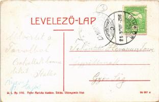 1912 Siklós, látkép. W.L. Bp. 1752. Feiler Mariska kiadása (EK)