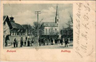 1902 Budapest XII. Svábhegy, Templom tér (EK)