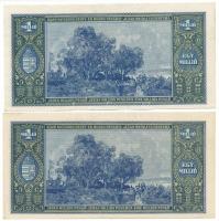 1945. 1.000.000P (2x) egyugrásos sorszámkövetők T:XF apró folt 
Adamo P25