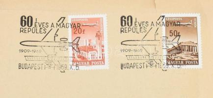 1912 A Szent István napi repülőnap programja. Plakát. Kis beszakadással. 32x24 cm + régi repülő mode...