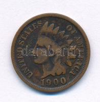 Amerikai Egyesült Államok 1900. 1c bronz "Indian Fej" T:VF-F United States of America 1900. 1 Cent bronze "Indian Head" C:VF-F Krause KM#90a