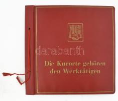 1959 Die Kurorte gehören den Werktätigen - DDR, Jochen Weigert üdülő, Potsdam, Berlin-Ost, Rostock, stb., nyaralás során Kelet-Németországban készített fotóalbum, feliratozva