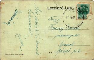 Rakamaz, Iskola, Kossuth szobor. Hangya szövetkezet kiadása (fl)