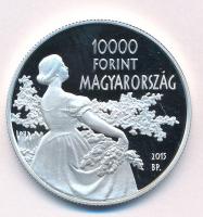 2015. 10.000Ft Ag "Csók István születésének 150. évfordulója" kapszulában, tanúsítvánnyal ...