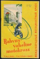 1960 Tallinn, "Rahvus-vaheline motokross" motorverseny prospektus