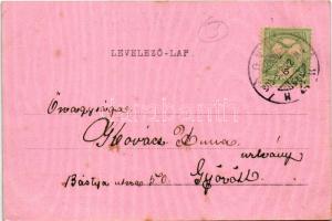 1905 Csók küldemény 100000 (százezer) csókról. Biró A. kiadása / Kiss delivery of 100000 (one hundre...