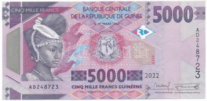 Guinea 2022. 5000Fr T:UNC Guinea 2022. 5000 Francs C:UNC Krause P#49