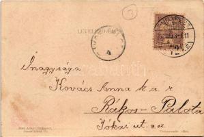 1901 Ezer Korona - Magyar Lucifer Banktól kiadva, Krampusz. Biró Albert kiadása / Hungarian banknote...