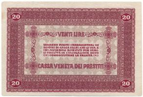 Olaszország / Velence / Osztrák-magyar megszállás 1918. 20L T:VF folt
Italy / Venice / Austro-hunga...