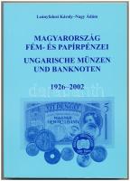 Leányfalusi Károly - Nagy Ádám: Magyarország fém- és papírpénzei 1926-2002. Ungarische Münzen und Banknoten. 1926-2002. Bp., 2002., Magyar Éremgyűjtők Egyesülete. Fekete-fehér szövegközti illusztrációkkal. Kiadói papírkötés. Újszerű állapotban.