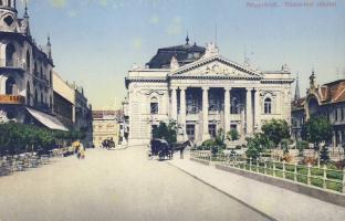 Nagyvárad Bémer square with the Szigligeti theatre and Café Emke (small tear)