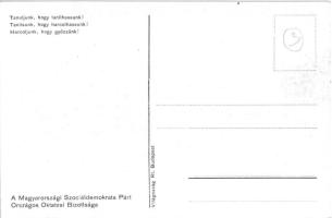 Tanulni, olvasni, harcolni! Karl Marx. Magyarországi Szociáldemokrata Párt Országos Oktatási bizotts...