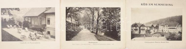cca 1910 Küb am Semmering 8 oldalas képes bemutató nyomtatvány