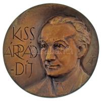 Ágh Fábián Sándor (1954-) 1998. "Kiss Árpád-díj" bronz érdemérem eredeti dísztokban (80mm) T:UNC