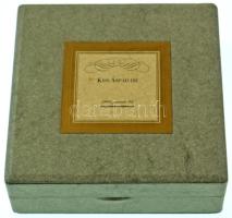 Ágh Fábián Sándor (1954-) 1998. "Kiss Árpád-díj" bronz érdemérem eredeti dísztokban (80mm)...