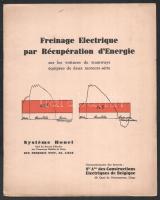 cca 1920 Freinage Electrique par Récupération d'Energie sur les voitures de tramways équipées de deux moteurs série közlekedéssel kapcsolatos kiadvány, 15p