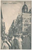 Fiume, Rijeka; Tempio israelitico / synagogue montage (EK)