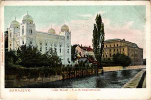 Sarajevo, Israel. Tempel, K.u.k. Corpscommando / synagogue, Austro-Hungarian military headquarters (EK)