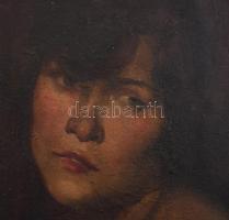 Leben jelzéssel: Fiatal hölgy portréja, 1919. Olaj, karton. Fakeretben. 35x25 cm