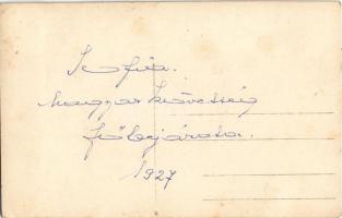 1927 Sofia, Sophia, Sofiya; Magyar követség főbejárata magyar zászlóval / Embassy of Hungary with Hu...