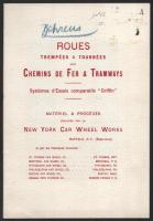 1894 Rous trempées & tournées pour Chemins de Fer & Tramway közlekedéssel kapcsolatos kiadvány, 24p