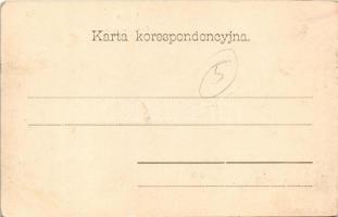 Lviv, Lwów, Lemberg; Plac Maryacki / square, pharmacy, horse-drawn carriage, shops of M. Jakubowski,...