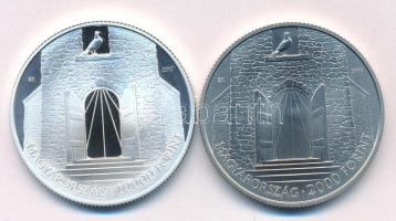 2017. 2000Ft Cu-Ni "A reformáció 500. évfordulója" kapszulában + 10.000Ft Ag "A refor...
