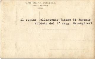 Il cugino Dellantonio Simone di Eugenio soldato del 9 regg. Bersaglieri / WWI Italian soldier from t...
