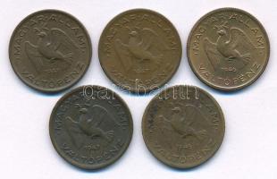 1946. 10f tombak (2x) + 1947. 10f tombak (3x) T:XF-F patina
Adamo F3