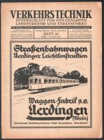 1930 Verkehrstechnik Zentralblatt für den Gesamten Landverkehr und Strassenbau Heft 20., sérült, 14p