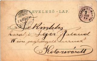 1899 (Vorläufer) Lánzsér, Lándzsér, Landsee (Sopronszentmárton); Plébánia, templom, iskola, várrom /...