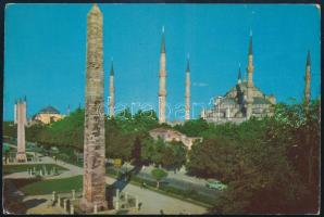 1974 A Magyar kosárlabda válogatott tagjainak aláírása Törökországból hazaküldött képeslapon / Autog...