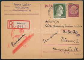 1942 Lehár Ferenc (1870-1948) zeneszerző német nyelvű, autográf levelezőlapja vitéz Papházay Istvánn...