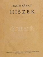 [Karl Barth (1886-1968)] Barth Károly: Hiszek. Karl Barth beragasztott fotója, rajta autográf ALÁÍRÁSÁVAL! A dogmatika főkérdése az apostoli hitvallás alapján. Az Utrechti Egyetemen 1935. februárjában és márciusában elhangzott tizenhat felolvasás. Ford., előszóval és jegyzetekkel ellátta: Vasady Béla. Debrecen, 1936., Debrecen Sz. Kir. Város - Tiszántúli Református Egyházkerület Könyvnyomda Vállalata, 1 (Karl Barth beragasztott fotója, rajta autográf aláírásával,15x10 cm.) t.+132+4 p. Bekötött elülső papírborítóval.  Hozzákötve:  Barth Károly: Isten kegyelmi kiválasztása. (Négy előadás az eleveelrendelésről.) Az Igazság és Élet füzetei 8. Debrecen, 1937., Városi Nyomda, 53 p.; Hozzákötve:  Török István: Az ószövetség értékelése. Pápai Református Theologiai Akadémia kiadványai 23. szám. Pápa, 1936., Pápai Református Theologiai Akadémia, 15+1 p.; Hozzákötve:  Török István: Egyház és Politika. Pápai Református Theologiai Akadémia kiadványai 13. szám. Pápa, 1935., Pápai Református Theologiai Akadémia,23+1 p.; Hozzákötve:  Adolf Keller: Heutige Fragen der Oekumenischen Bewegung. Utrecht, 1936., P. den Boer, 20 p. Bekötött papírborítókkal.; Hozzákötve:  Imre Lajos: Isten és az mberi lélek. (Az egyéni pásztoráció alapproblémái.) Dolgozatok a Református Theologiai Tudomány Köréből 3. Cluj/Kolozsvár, 1929, A Terminus,34 p.; Hozzákötve:  Kádár Géza. Ne tévelyegjetek szeretett atyámfiai. Baptisták, adventisták, millénisták tanításainak ismertetése. Zalau/Zilah, 1925, Seres, 23+1 p. Bekötött elülső papírborítóval.; Hozzákötve:  Tusa Gábor: A romániai magyar egyházak és az állam közötti viszony. Cluj/Kolozsvár, 1934., Minerva, [171]-180 p.; Hozzákötve:  Tusa Gábor: Gróf Mikó Imre, mint kisebbségi politikus, 8 p.  Hozzákötve:  Tusa Gábor Az Erdélyi Múzeum Egyesületről. Különlenyomat az Erdélyi Helikon 1937. évi 10. számából, 11+1 p.  Hozzákötve:  Horváth László: Csendben legyetek. Mohács, 1935, Rosenthal Mark és Fia, 16 p.  Hozzákötve: Tóth Endre: A gályarabság története. Vetített képes előadás. Szövegét összeáll.: - -. Fejes Zsigmond képeivel. Pápa, 1926., Főiskolai Könyvnyomda, 15+1 p. Bekötött papírborítóval. Átkötött félvászon-kötés, aláhúzásokkal és bejelölésekkel.