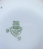 Zsolnay keleti mintás bögre. Matricás, jelzett, kopással 9 cm