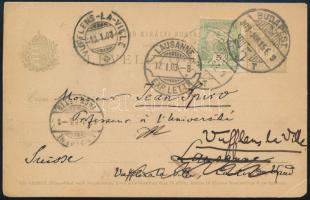 1903 Goldziher Ignác (1850-1921) orientalista, akadémikus által írt levelezőlap