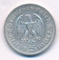 Német Harmadik Birodalom 1936A 5M Ag "Paul von Hindenburg" T:XF patina German Third Reich ...