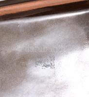 3 darabos iparművész kerámia asztali készlet. Gyümölcsös tál, kosár, doboz d: 34 cm, 23x28 cm, 8x10 ...