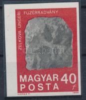 1969 100 éves a Magyar Állami Földtani Intézet vágott 40f barna színnyomat nélkül (40.000)