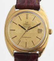 Omega Constellation Automatic Officially Certified Chronometer ca 1968 Cal 564 automata karóra, hibátlan számlappal, jelzett korona, eredeti bőr szíjjal, működőképes d: 36mm