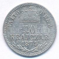 1874KB 10kr Ag "Ferenc József" T:VF,F 
Hungary 1874KB 10 Krajcár Ag "Franz Joseph&qu...