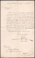 1878 Báró Fejérváry Géza leendő miniszterelnök, altábornagy aláírt levele