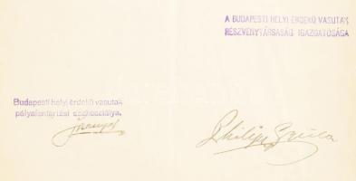 1914 Budapest-Szentendre közötti HÉV iparvágány építési szerződése