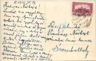 1926 Keszthely, a keszthelyi premontrei reálgimnázium zenekara 1925-1926