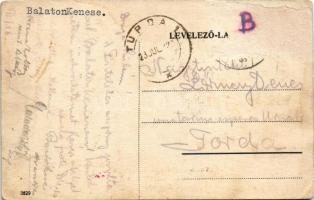 Balatonkenese, Vonatkísérők Országos Otthona fürdő- és üdülőtelepe, étterem, belső vendégekkel és pi...