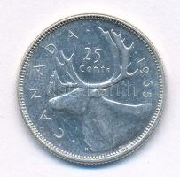 Kanada 1965. 25c Ag "II. Erzsébet" T:XF karc
Canada 1965. 25 Cents Ag "Elizabeth II&...