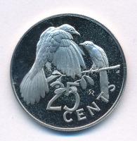 Brit Virgin-szigetek 1973. 25c Cu-Ni "II. Erzsébet" T:AU (PP) ujjlenyomat, karc
British V...