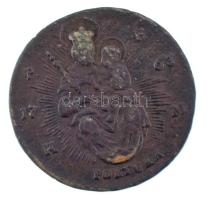 1763PH/KM Poltura Cu "Mária Terézia" (18,15g) T:F Huszár 1751, Unger III 1270.c