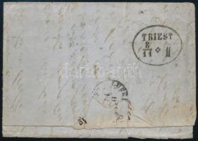 5s + 10s levélen, portózva / on cover with postage due "VENEZIA" - TRIEST" - Lussinpi...