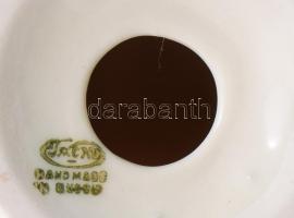 Gzhel orosz porcelán öregapó, jelzett, hibátlan, m: 14,5 cm